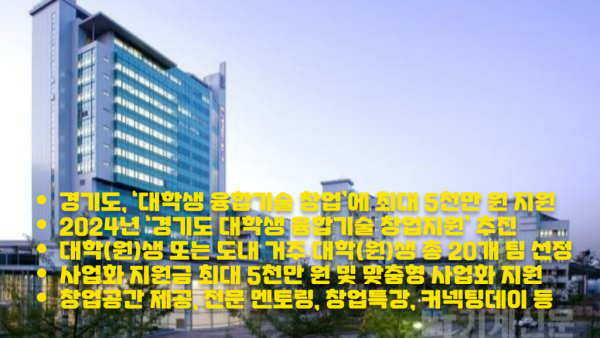 경기도, ‘대학생 융합기술 창업’에 최대 5천만 원 지원1.png